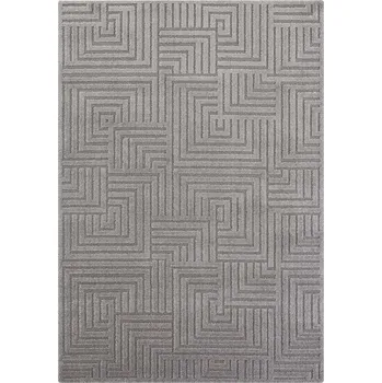 Koberec Koberec 160x230cm do obýváku, moderní šedý 3D vzor Elle Decor Manipu
