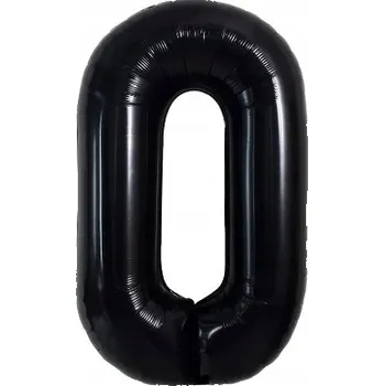 Balónek Balónky Černé Dekorace Foliový balónek Číslice 0