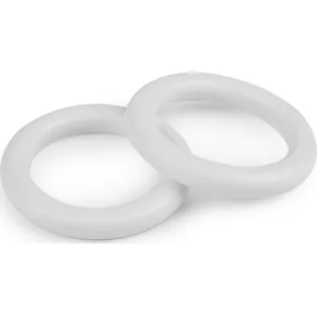 Dřevěný barevný kroužek vnější Ø70 mm Varianta: 1 bílá, Balení: 10 ks