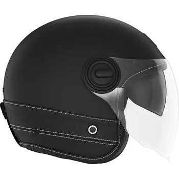 Helma na motorku Otevřená přilba HERITAGE, NOX PREMIUM (černá kůže) 2025