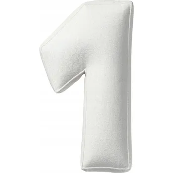 Polštář YellowTipi Polštář Číslice 1 bílý