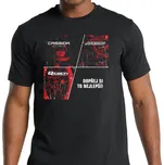 MOTO triko černé, Cassida + Q-tech + Ayrton