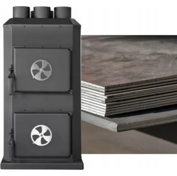 Plech Žáruvzdorný kotlový plech 600x600x3mm do pece, ohnivzdorný