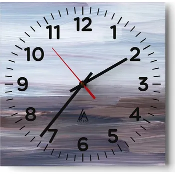 Hodiny Nástěnné hodiny do obýváku 40x40 Barva Tiché hodiny na skle Stylové Bezhlučné