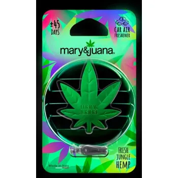 Vůně do auta Osvěžovač vzduchu LITTLE JOE, Mary&Juana clip zelený - vůně do auta