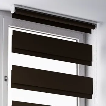 Roleta Volně visící roleta Den a Noc na stěnu, strop Čokoládová