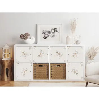 Fototapeta Samolepka IKEA KALLAX - Abstraktní souhvězdí 8 ks