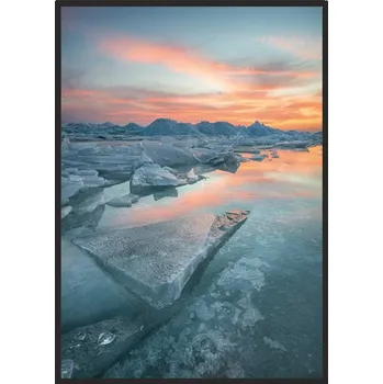 Obraz OBRAZ PLAKÁT V RÁMU 43x33 cm Island (Islandie) P583