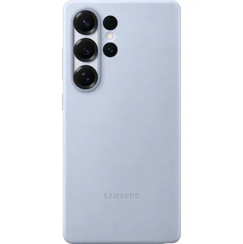 Pouzdro na mobilní telefon Samsung Ochranný kryt z veganské kůže pro Galaxy S25 Ultra Light Blue