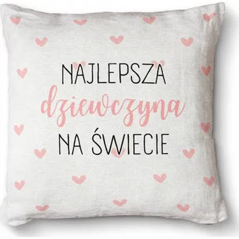 Dekorativní polštářek Dekorativní Polštář jako prémiový dárek 40x40 - Nejlepší holka na světě