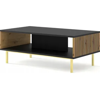 Konferenční stolek Konferenční stolek Homlando obdélníkový 90 x 60 x 45 cm černý, dub artisan