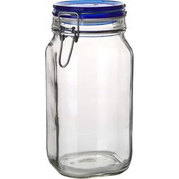 Dóza na potraviny ZAVAŘOVACÍ SKLENICE HERMETICKÁ NÁDOBA 1,5 L BORMIOLI FIDO na potraviny, zelí, houby