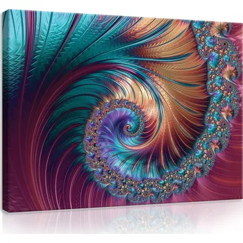 Obraz Obraz do obýváku tunel barevná abstrakce 100x70 cm