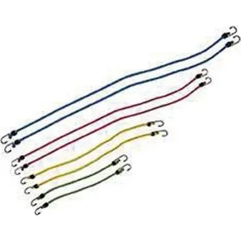 Upínací popruh Popruh LAS, Gumový popruh s háky - 8ks (2x 40cm, 60cm, 80cm, 100cm)