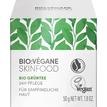 Pleťový krém BIO:VÉGANE Organický pleťový krém Green Tea 24H CARE, 50 ml