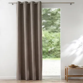 Závěs Blancheporte Zatemňovací a izolační závěs, kovová očka lněná 140x260 cm