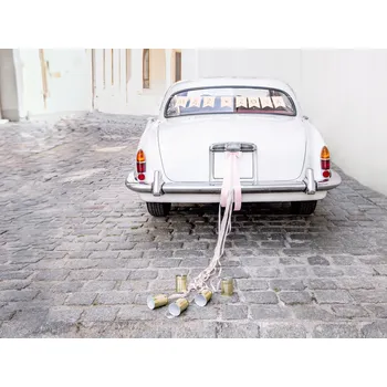 Obraz Dekorace na auto - růžové květinové aranžmá