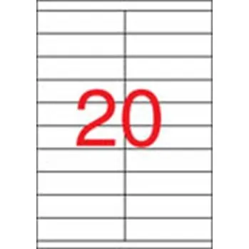 Papír Bílé etikety Apli 105 x 29 mm, 100 archů