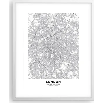 Obraz Obraz plakát na zeď v bílém rámu 40x50 město foto plakáty do obýváku