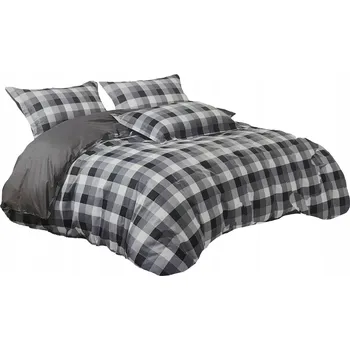 Povlečení POVLEČENÍ 200x200 BAVLNĚNÝ SATÉN 100% 3 Č. + POVLEČKY NA POLŠTÁŘE 70X80 KRATA