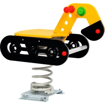 Dětská houpačka Playground System PRUŽINOVÁ HOUPAČKA Bagr pro veřejná dětská hřiště