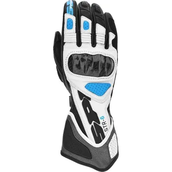Moto rukavice Rukavice na motorku STR-6 LADY 2023, SPIDI, dámské (černá/bílá/šedá/modrá)