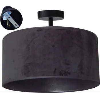 LAMPA DO LOŽNICE NAD POSTEL STROPNÍ SVÍTIDLO STROPNÍ STÍNIDLO VELUR Ø35 LED E27