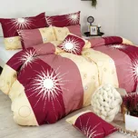 Povlečení bavlněné Tilia bordové EMI: Standardní set jednolůžko obsahuje 1x 200x140 + 1x 90x70