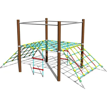Doplněk pro dětské hřiště Playground System Lanová průlezka celokovová - výška pádu 1 m