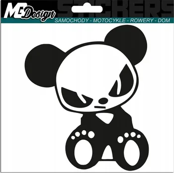 Samolepicí dekorace na vozidlo SAMOLEPKA na auto PANDA MEDVĚD MEDVÍDEK 13x16