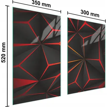 Kuchyňské prkénko Krájecí deska TMK ArtDeko sklo 2 ks