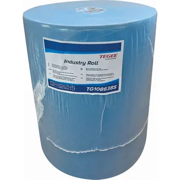 Papírový ručník Papírové ručníky SAG, 2-vrstvá průmyslová papírová utěrka v roli 38x37 cm, délka 380m, 1000 útržků