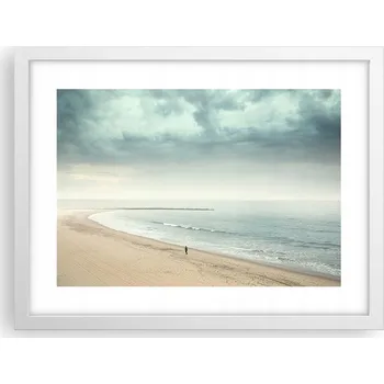 Obraz Obraz plakát v bílém rámu do obýváku 40x30 moře foto plakáty na zeď