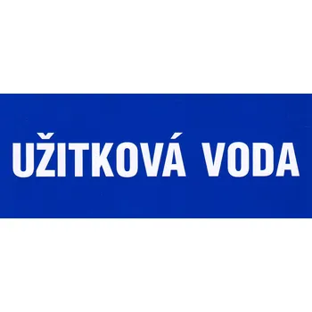Značení Užitková voda (samolepka 210x87 mm)