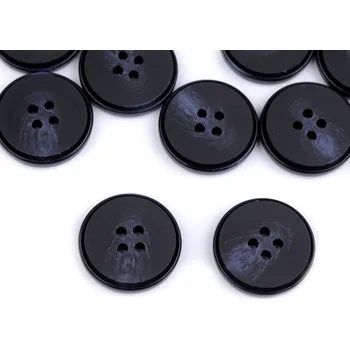 Knoflík Knoflík s jemnou patinou velikost 24", 28", 32", 36", 40" Varianta: 4 (36") modrá tmavá, Balení: 20 ks