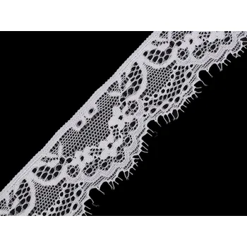 Francouzská elastická krajka šíře 35 mm Varianta: 1 Off White, Balení: 1 m