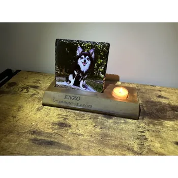 Smuteční dekorace Památka na domácí mazlíčky – stojan s fotokamenem