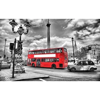 Obraz Cedule Old London Bus