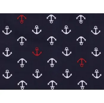 Bavlněná látka / plátno kotva Varianta: 2 (560) modrá tmavá, Balení: 1 m