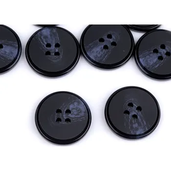 Knoflík Knoflík s jemnou patinou velikost 24", 28", 32", 36", 40" Varianta: 5 (40") modrá tmavá, Balení: 20 ks