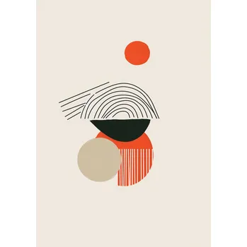 Plakát Plakát Centrální Slunce bez rámu 21 x 29,7 cm