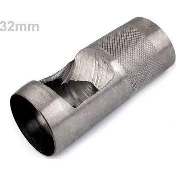 Výsečník / děrovač na látky Ø25 mm, Ø26 mm, Ø28 mm, Ø32 mm Varianta: 32 mm nikl, Balení: 1 ks