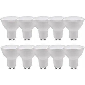 Žárovka 10x LED žárovka 7W ~60W GU10 Teplá Barva (Teplá bílá)