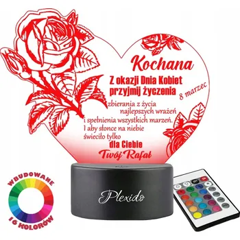 Lampička Plexido vícebarevná Noční lampa