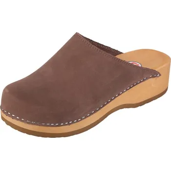 Dámská zdravotní obuv Buxa Pohodlné dřeváky PZM1 - Hnědý nubuk Velikost: 38