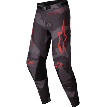 Moto kalhoty Motokrosové kalhoty RACER HOLLOW, ALPINESTARS (šedá camo/oranžová fluo) 2025