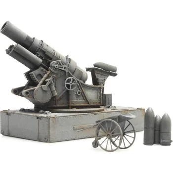 Plastikový model Artitec - Škoda 30,5 cm Belagerungsmörser M1916, 1/87
