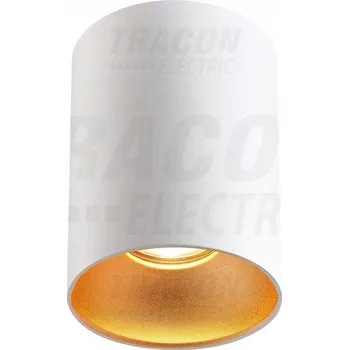 Stropní svítidlo tuba, bílé se zlatým reflektorem