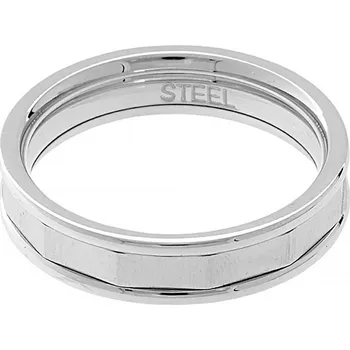 Prsten Nerezový snubní prsten Sagittarius (velikost 66) - stříbrné barvy - SRI.6816B.. size66