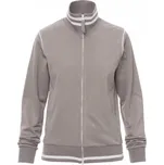 Payperwear Dámská mikina Derbys se stojatým límcem a kontrastním lemováním Barva: šedá - bílá, Velikost: S